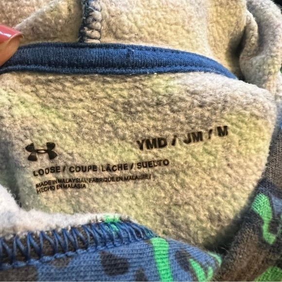 Under Armour Rival ABC camouflaged kids sweatshirt, with fleece lining and hood - Picture 5 of 5